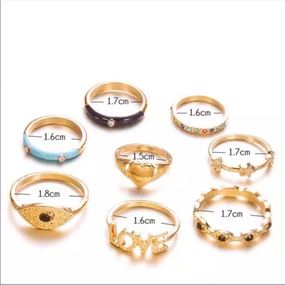 Evil Eye Ring Set - Picture 4 of 5